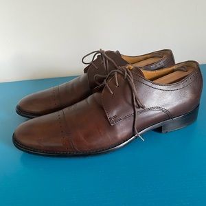 Johnston & Murphy Lace Up Cap Toe Dress Shoe